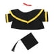 thumbnail image 1 of Conjunto de traje de graduación de oso de peluche hecho a mano con birrete, chal y pergamino Disfraz de graduación de animales de peluche para celebraciones, 1 of 7