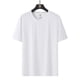 thumbnail image 5 of Camiseta de seda de hielo con texto y logotipo personalizado para hombre y mujer, camisa de cuello redondo de talla grande para parejas, verano gordo 8XL, 2023, 5 of 5