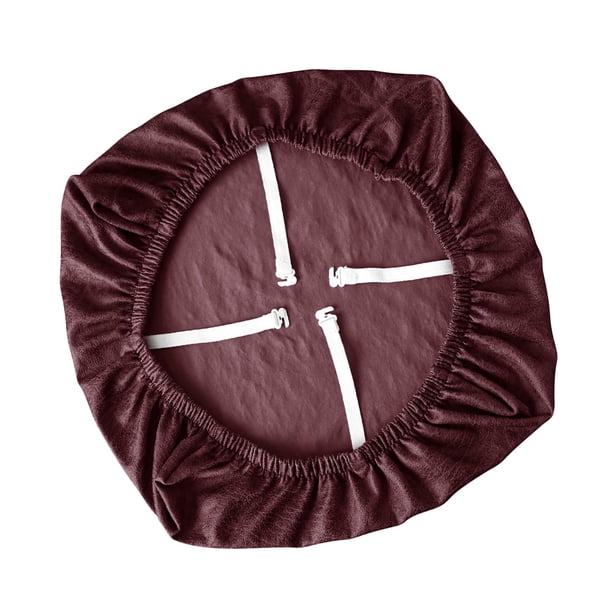 Funda elástica para silla de oficina, funda para silla giratoria, funda de cojín para silla de ceremonia Rojo
