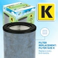 thumbnail image 5 of GermGuardian 1913 Sq. ft. Air Purifier with 360-Degree HEPA Filter, UV-C, & Air Quality Monitor, AC9600W, 5 of 9