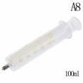 thumbnail image 4 of Seringue en Verre de 1 ml à 100 ml, Tête Luer Lock, Seringue Injecteur en Verre Réutilisable, 1 ml, Blanc, 4 of 5