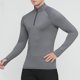 thumbnail image 1 of pstuiky manga larga para hombre, Protector solar de invierno para hombre, transpirable, de color sólido, con cremallera, cuello alto y manga larga. camisetas de hombre xxl, 1 of 7