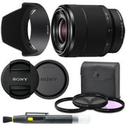 Sony 28-70mm F3.5-5.6 FE OSS Interchangeable Standard Zoom Lens with Pro Starter Kit, Includes: Filter Kit, Front Lens Cap, Rear Lens Cap, Lens Hood and Cleaning Pen - International Version
