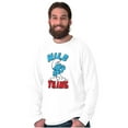 thumbnail image 5 of Hefty Smurf Tattooed Wild Thing Funny Long Sleeve TShirt Men Women Brisco Brands X, 5 of 6