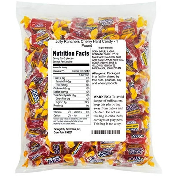 Jolly Ranchers Cherry Hard Candy 1 Pound