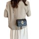 thumbnail image 1 of Bolso de Hombro Ticfox con Cadena para Mujer Retro Impermeable PU Color Negro, 1 of 12