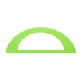 thumbnail image 2 of Shisuyan Blind Protractor: Braille School Ruler Math Geometry Tool School Braille Ruler Learning Supplies Geometry Measuring Tool For Blind Light Green, 2 of 8