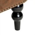 thumbnail image 4 of Noble House Chaise Club en Cuir Touffeté en Marron, 4 of 5