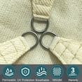 thumbnail image 7 of Lehood 185 GSM HDPE Triangle Ivory Sun Shade Sail - 95% UV Block, Breathable & Water-Permeable with 3 Ropes | Custom Sizes, Multi-Color for Garden, Patio, Pool Cover, 7 of 7