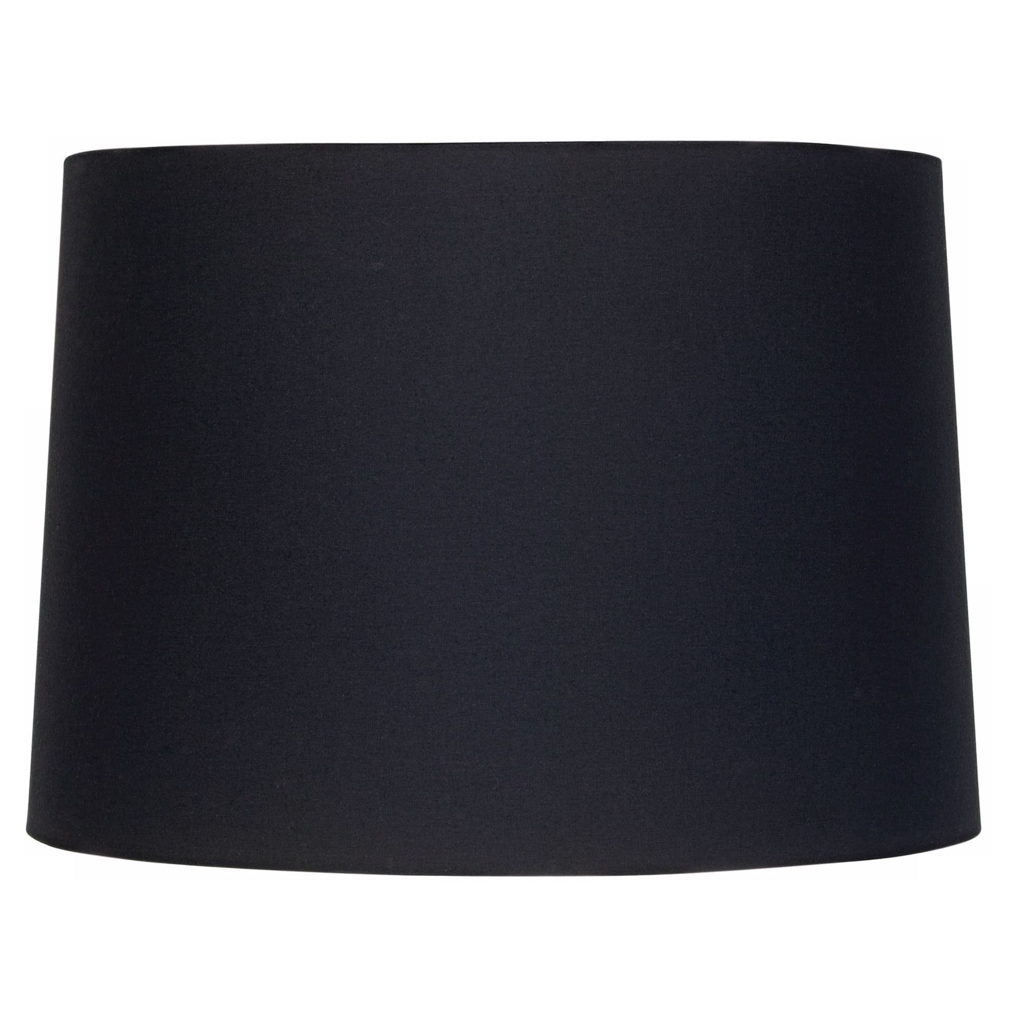 black fabric drum lamp shade