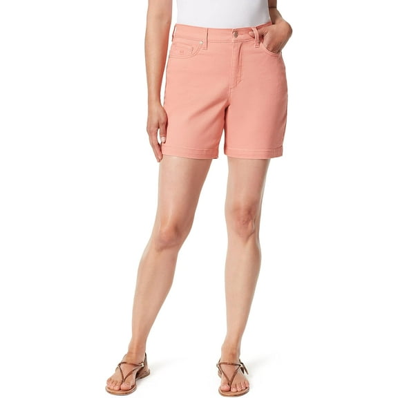 Gloria Vanderbilt Women's Amanda Basic Jean Short 4 Peach Punch