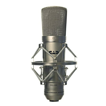CAD GXL2200 Cardioid Condenser Microphone + Pop Filter Goosneck + M-Audio M Track C Series 2x2 Audio Interface + Technology Balanced interconnect XLR3F to XLR3M 5' Cable - Top Value