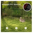 thumbnail image 6 of Garden Fence 2 Panels, 80”L x 37.5”H Outdoor Privacy Screen w/Sharp Ground Stakes, Protective , Fence, Vinyl Picket Fence Garden Fencing for Yard Patio, Animal Barrier Black, 6 of 6