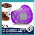 thumbnail image 2 of [] Reusable Coffee Filters For Keurig (BPA Free) Reusable K Cup Filters Cups K Cups For Keurig 1.0+2.0 Mini K cup Refillable Pods(4pack), 2 of 5