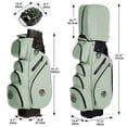 thumbnail image 5 of Sturdum T-Lock Golf Cart Bag, 14-Way Full-Length Divider Golf Bag with Rigid Inner Shell, Quiet Club Organization System, Ergonomic Padded Strap & Rain Cover, 5 of 6