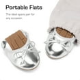 thumbnail image 2 of Girls' Bow Ballet Flats with Non-Slip Sole & Mommy-and-Me Matching Style, 2 of 4