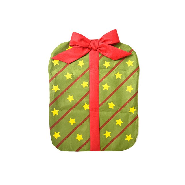 Yuarrent Funda para silla de regalo de Navidad, manga con lazo, accesorios de boda, antideslizante, Antimacassar, decoración del hogar, funda, Kits de decoración para fiestas Verde Yuarrent HA069371-02