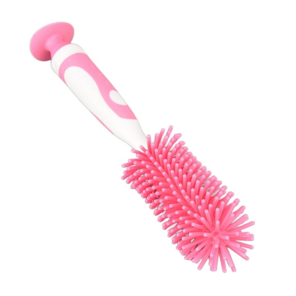 Baby Bottle Brush Sturdy and Durable, Stand to Dry, Brush, High Temperature Sterilization with Soft Silicone Brush Head and Small Nylon Brush Head for Baby Bottles