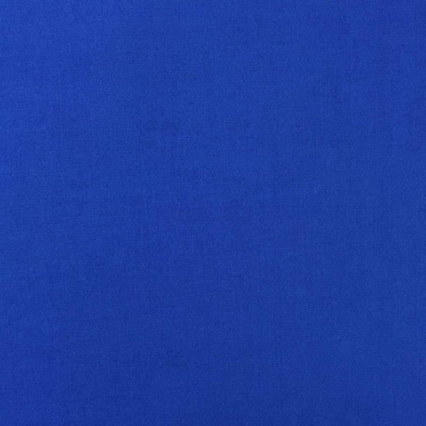 Tela broadcloth azul rey 80% poliéster 15 yardas