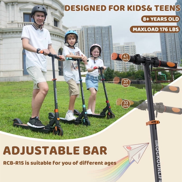 Kids Electric Scooter Folding E-Scooter for 7-14 with Adjustable Height Kids Electric Scooter Folding E-Scooter for 7-14 with Adjustable Height