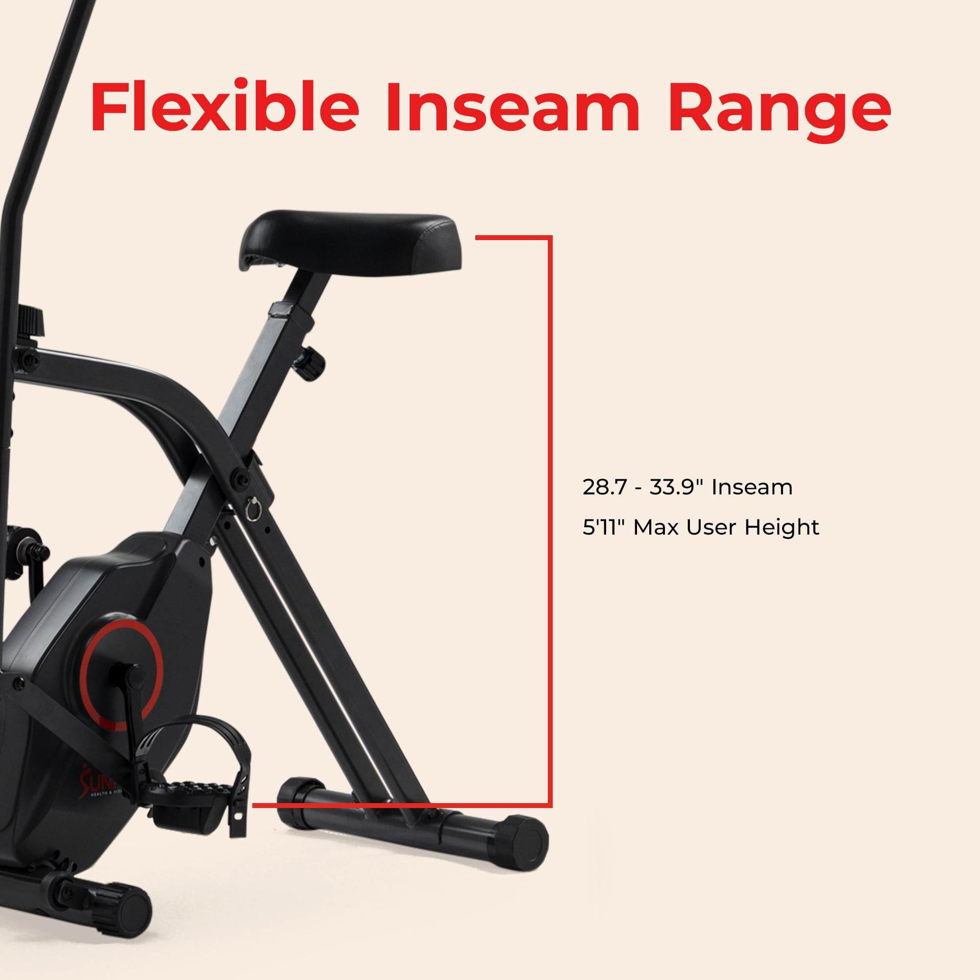 Sunny Health & Fitness Smart Total Body X-Bike - SF-B224090