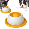 thumbnail image 4 of Lick Sphere for Dogs - Canine Anxiety Relief Bowl with Rotating Ball, Slow Feeder Dog Bowl for Liquid Treats, Yogurt, Broth to Reduce Stress & Prevent Fast Eating, Non-Slip & Easy Clean(Yellow), 4 of 7