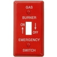 thumbnail image 2 of Amerelle Gas Burner Emergency Steel Utility Switch Plate 1-Toggle for Surface Mount Box C976T, 2 of 2