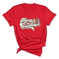 thumbnail image 2 of Womens Merry Christmas Tree Bright Graphic T-Shirt Short Sleeve, 2 of 5