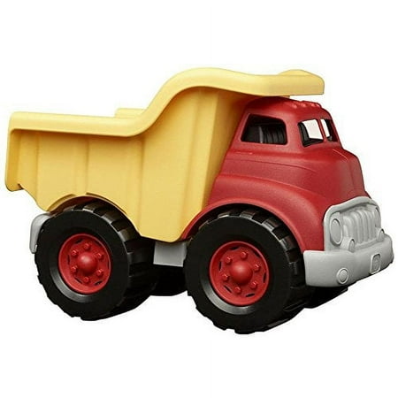 UPC: 0793573550309 | Green Toys Dump Truck in Yellow and Red – Pretend Play for Toddlers Ages 1+