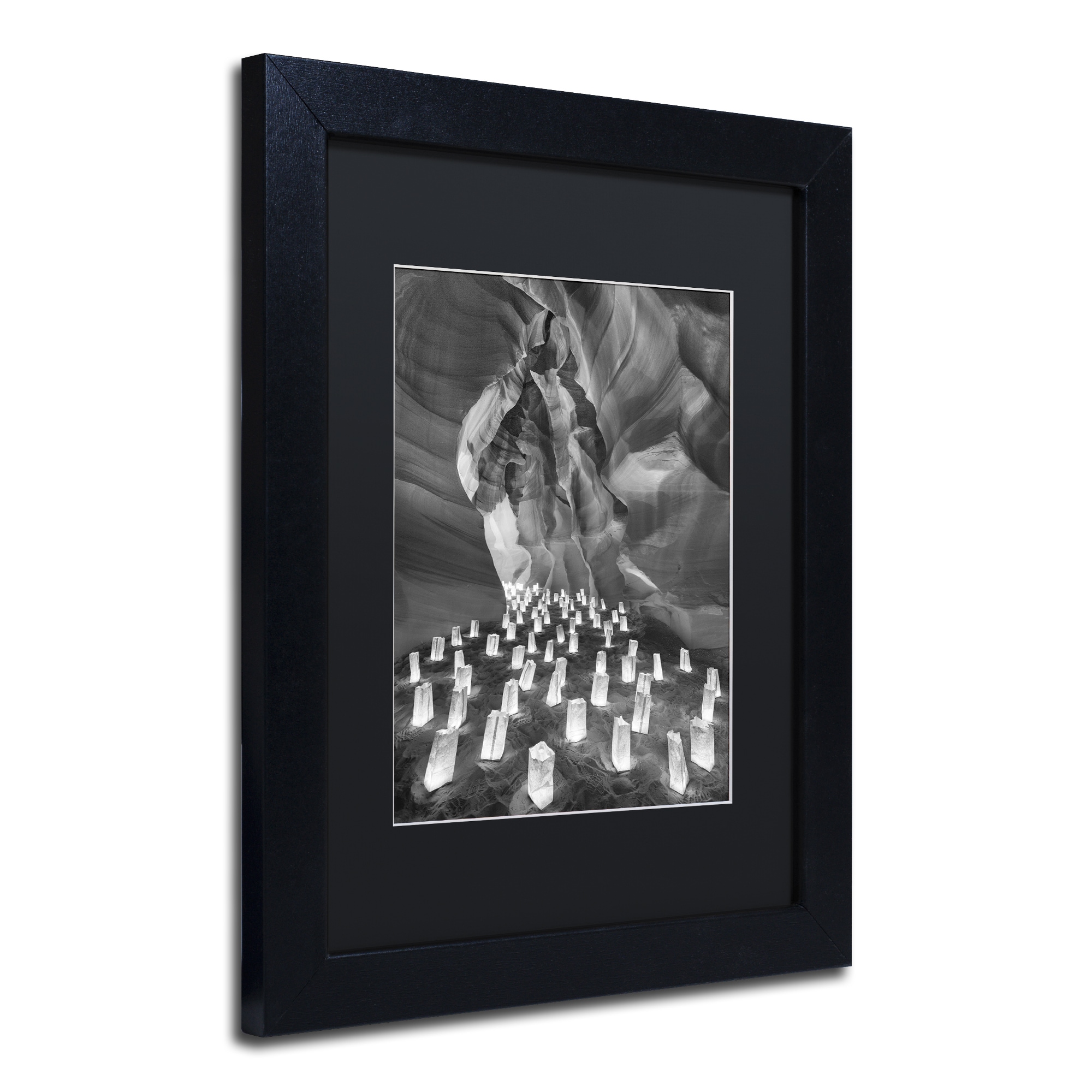 Trademark Fine Art ''Candle Canyon II'' by Moises Levy 16" x 20" Black Matted Black Frame (886511877818)
