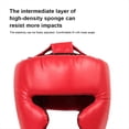 thumbnail image 2 of Casco de Boxeo Integral Ajustable para Karate, Muay Thai, Protección para Entrenamiento, Casco de Boxeo para Niños, Color Rojo., 2 of 5