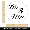 thumbnail image 2 of Mr. and Mrs. Married Couple Wedding Anniversary Self-Inking Rubber Stamp Ink Stamper - Red Ink - Small 3/4 Inch, 2 of 7