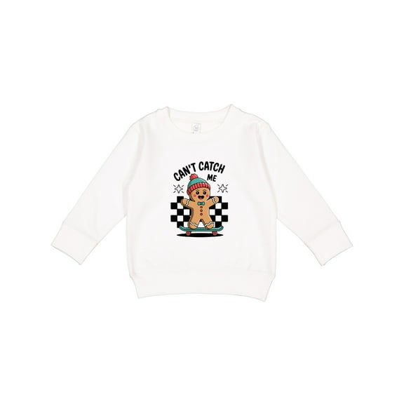 Inktastic Can't Catch Me Gingerbread Man Toddler Sweatshirt
