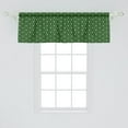 thumbnail image 2 of Ambesonne Leaves Window Valance, Foliage Pattern with Dots, 54" X 18", Green and Cream, 2 of 3