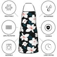 thumbnail image 6 of Fuzoiu Lilies Flowers Print Kitchen Cooking Aprons,Kitchen Cooking BBQ Aprons,Chef Apron with 2 Pockets for Men Women,Art Aprons for Painting Pottery Ceramics, 6 of 7