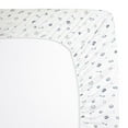 thumbnail image 3 of American Baby Company 100% Natural Cotton Fitted Pack and Play Sheet 39" x 27" - Soft & Breathable Pack N Play Sheet for Playpen, Playard & Mini Crib Mattress, Navy/Grey Sports, for Boys & Girls, 3 of 3