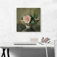 thumbnail image 2 of ARTCANVAS Camellia In Old Chinese Vase On Black Lacquer Table Canvas Art Print by John La Farge - Size: 18" x 18" (1.50" Deep), 2 of 9