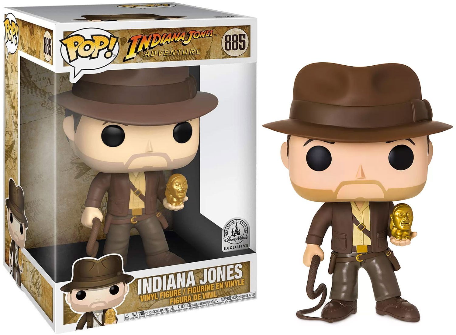 Funko POP! Movies Indiana Jones Vinyl Figure [Super-Sized] - Walmart ...