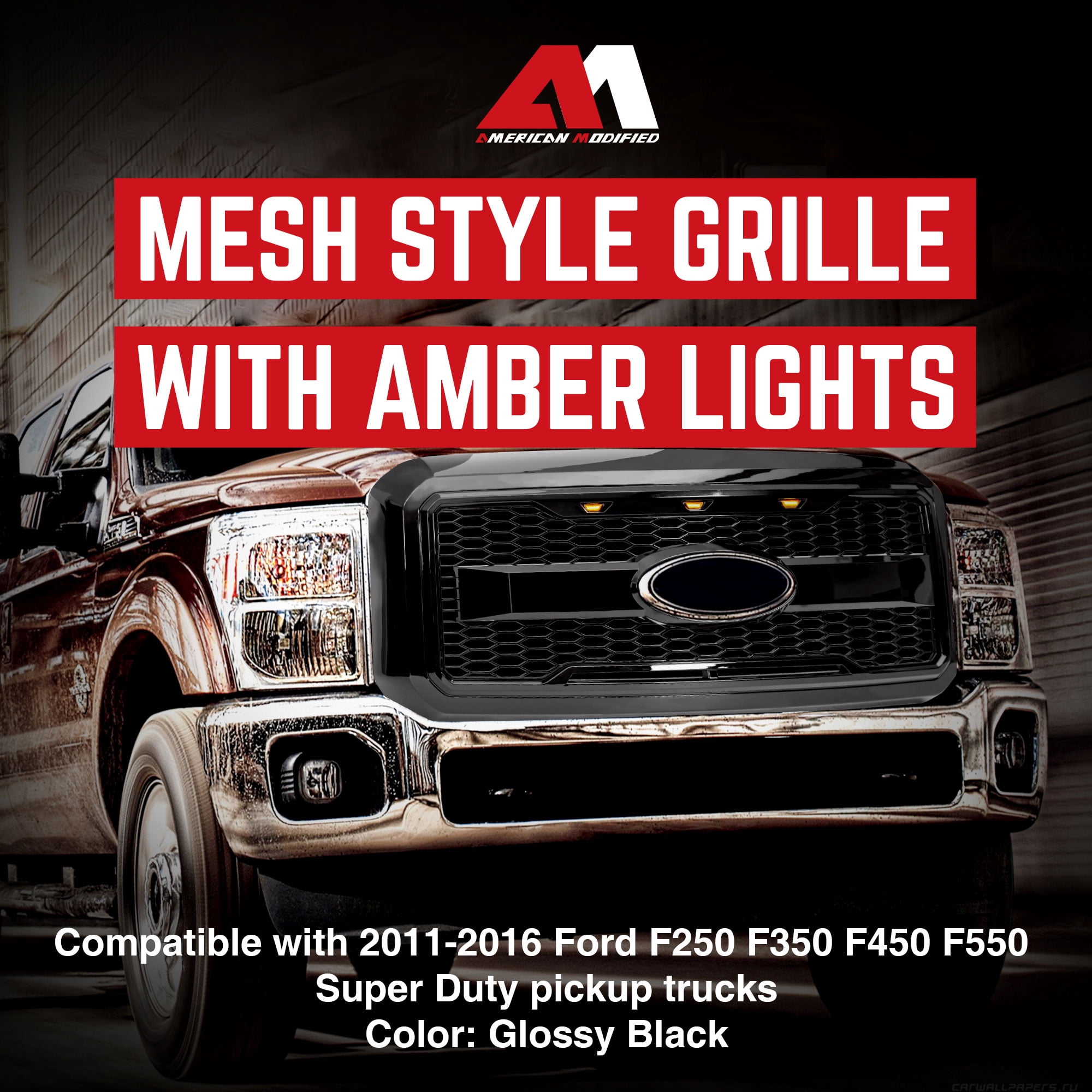 AMERICAN MODIFIED Raptor Style Mesh Grille for 11-16 Ford F250/350/450/550