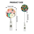 thumbnail image 3 of DJN Home & Garden Floral Rotating Clip Retractable Badge Holder For Teachers And Students Adjustable ID Card Clip With Spring, 3 of 9