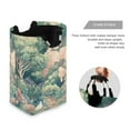 thumbnail image 3 of Yayeee Freestanding Laundry Hamper with Handle Collapsible Large Storage Basket for Clothes, Floral Forest Pattern, 3 of 7