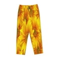 thumbnail image 4 of Kll Womens 3d Sunflowers Print Pajama Pants Soft Pajama Bottoms For Women Cozy Lounge Pants, 4 of 9