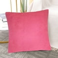 thumbnail image 6 of Unique Bargains 2Pcs Viscose Velvet Soft Throw Decorative Pillowcases 18" x 18" Orchid, 6 of 8