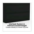 thumbnail image 5 of Alera Lateral File, 4 Legal/Letter-Size File Drawers, Black, 42" x 18.63" x 52.5", 5 of 10