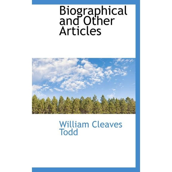 Biographical and Other Articles (Hardcover)