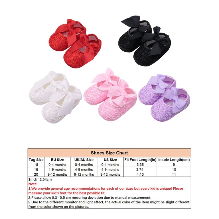 Baby shoe size 0.5 2025 in months