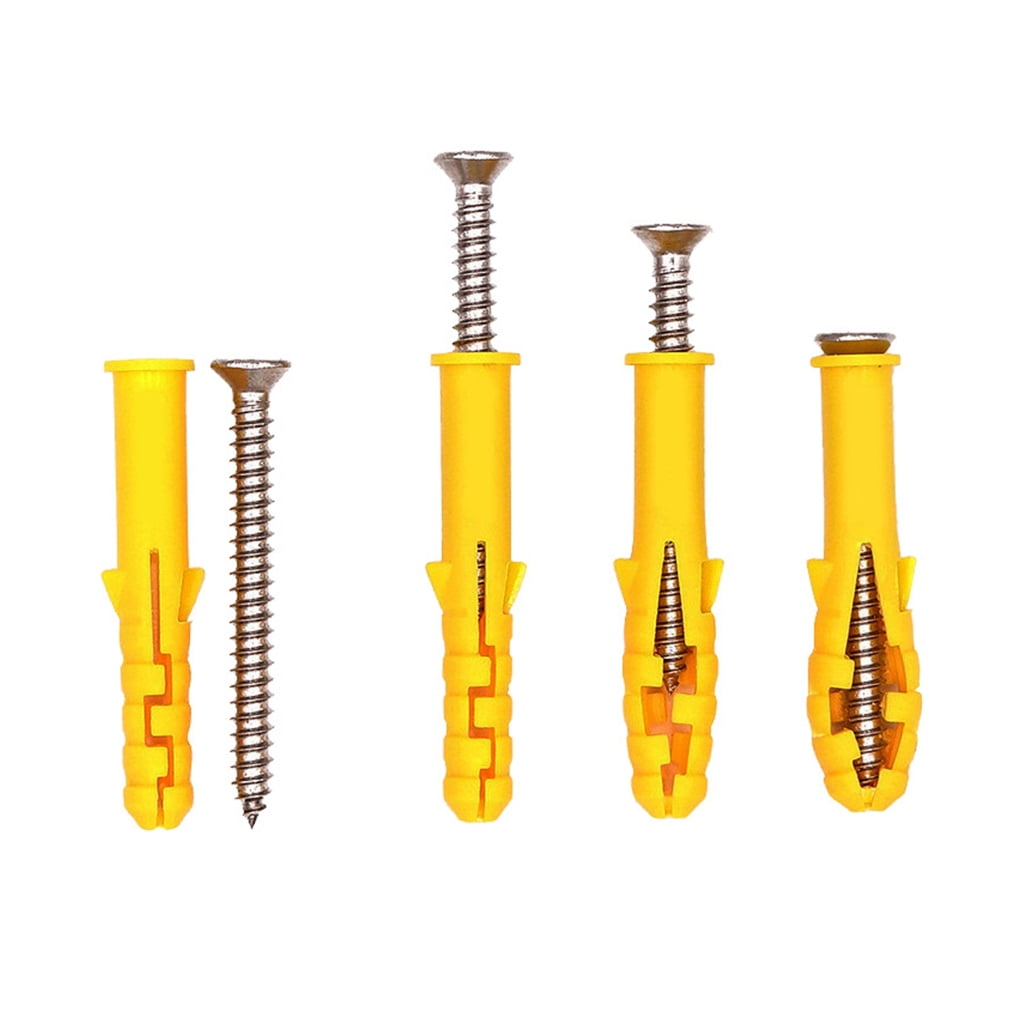 Wall Plugs & Screws for Brick Concrete Drywall Self Tapping Screws Wall Plugs