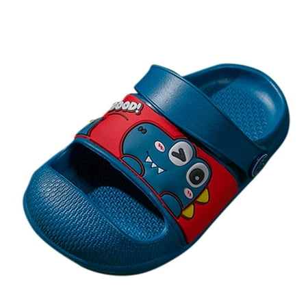 

Yinguo Baby Boys Girls Cartoon Non-Slip Slippers Shower Slipper EVA Soft Sole Sandals Navy 150
