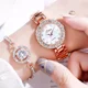 thumbnail image 4 of Savefree Juego De Reloj Y Joyas En Caja De Elegante 5 Piezas Color De La Correa Oro Rosa, 4 of 8