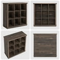 thumbnail image 6 of Soonbuy 9 Cube Storage Organizer Bookshelf, 4 Tier Farmhouse Horizontal Bookcase, 37.4 Inch Wood Storage Bookcase for Entryway, Long Low Bookshelves for Living Room, 6 of 9